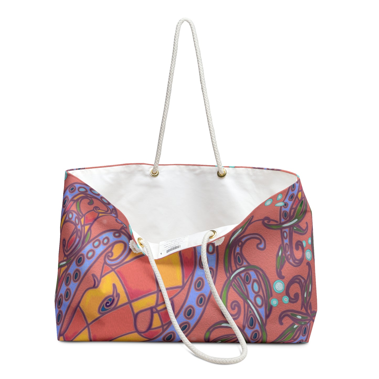 Coral Octopus Weekender Bag from Talula Land