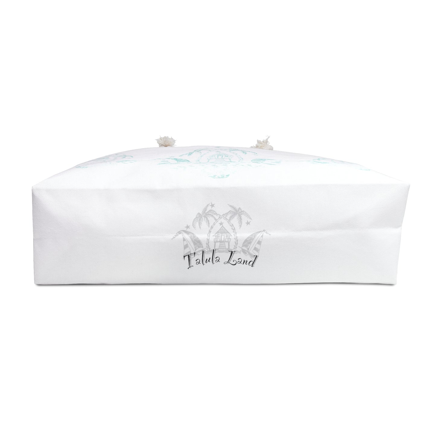 Beach Bungalow on White Weekender Bag from Talula Land