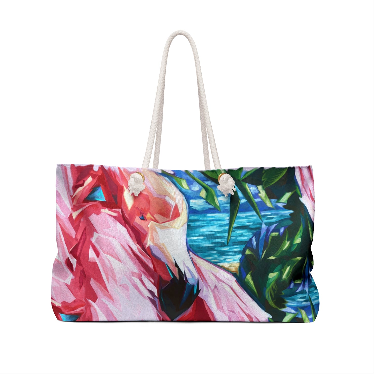 Painted Flamingo Weekender Bag from Talula Land