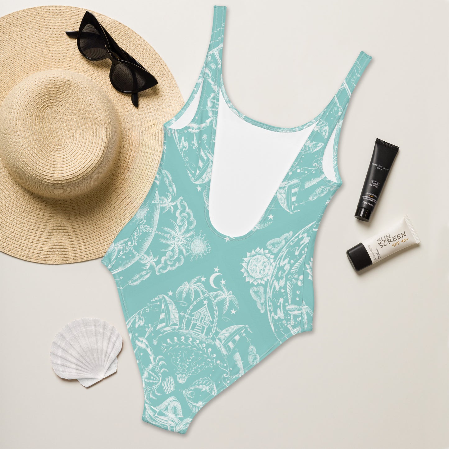 Tropical Kaleidoscope One-Piece Swimsuit by Talula Land