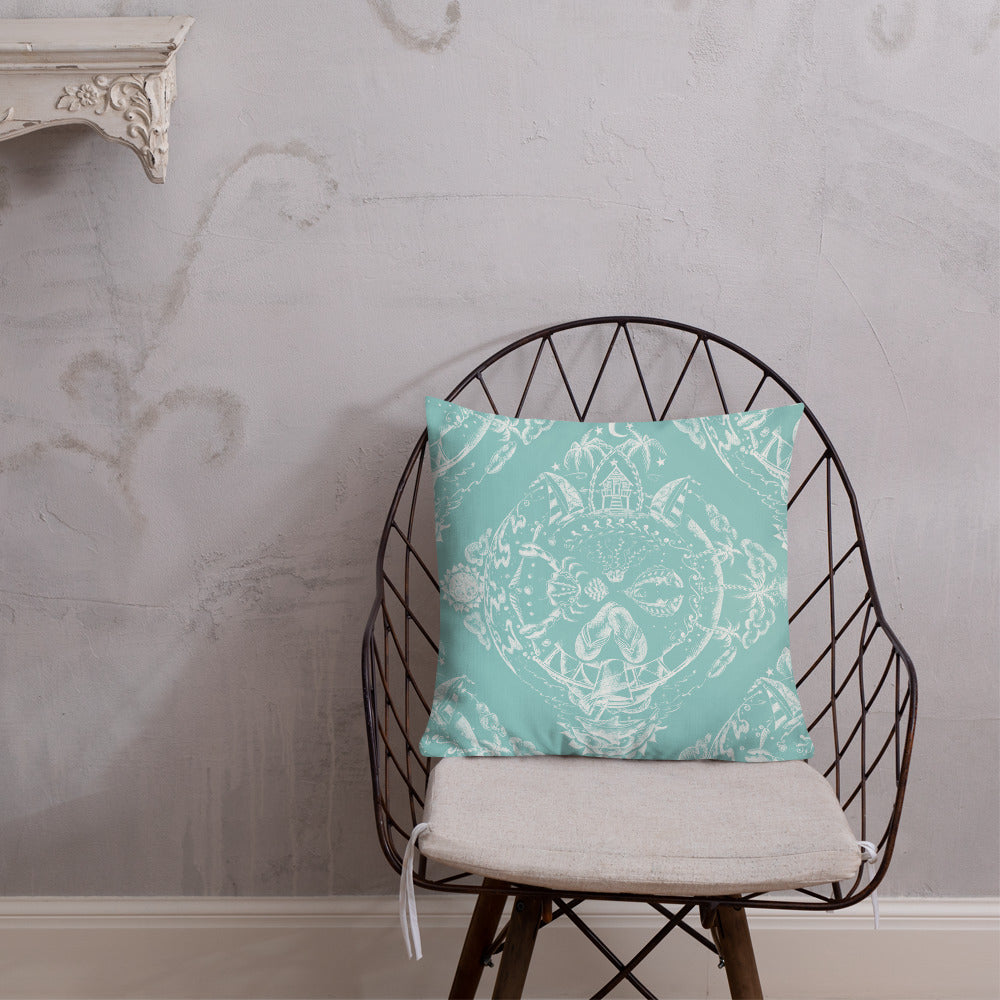 Tropical kaleidoscope Premium Pillow