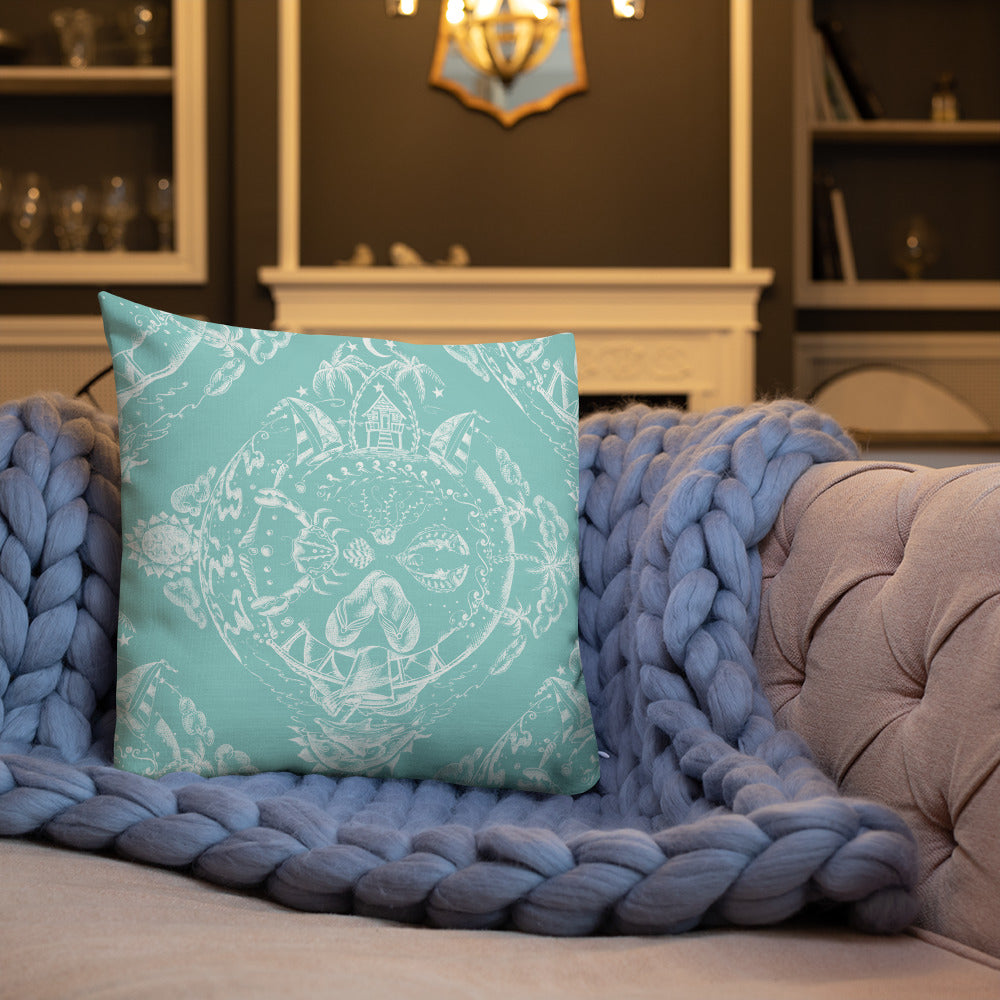 Tropical kaleidoscope Premium Pillow