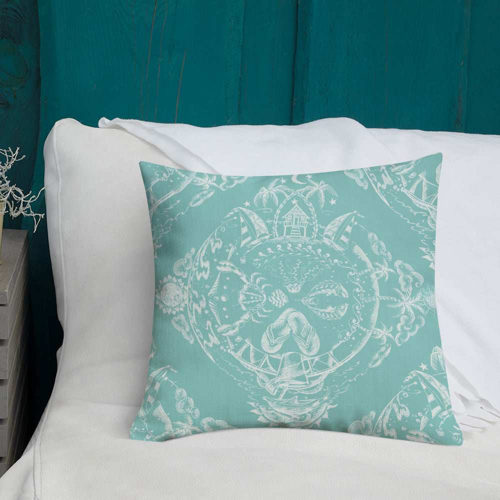 Tropical kaleidoscope Premium Pillow