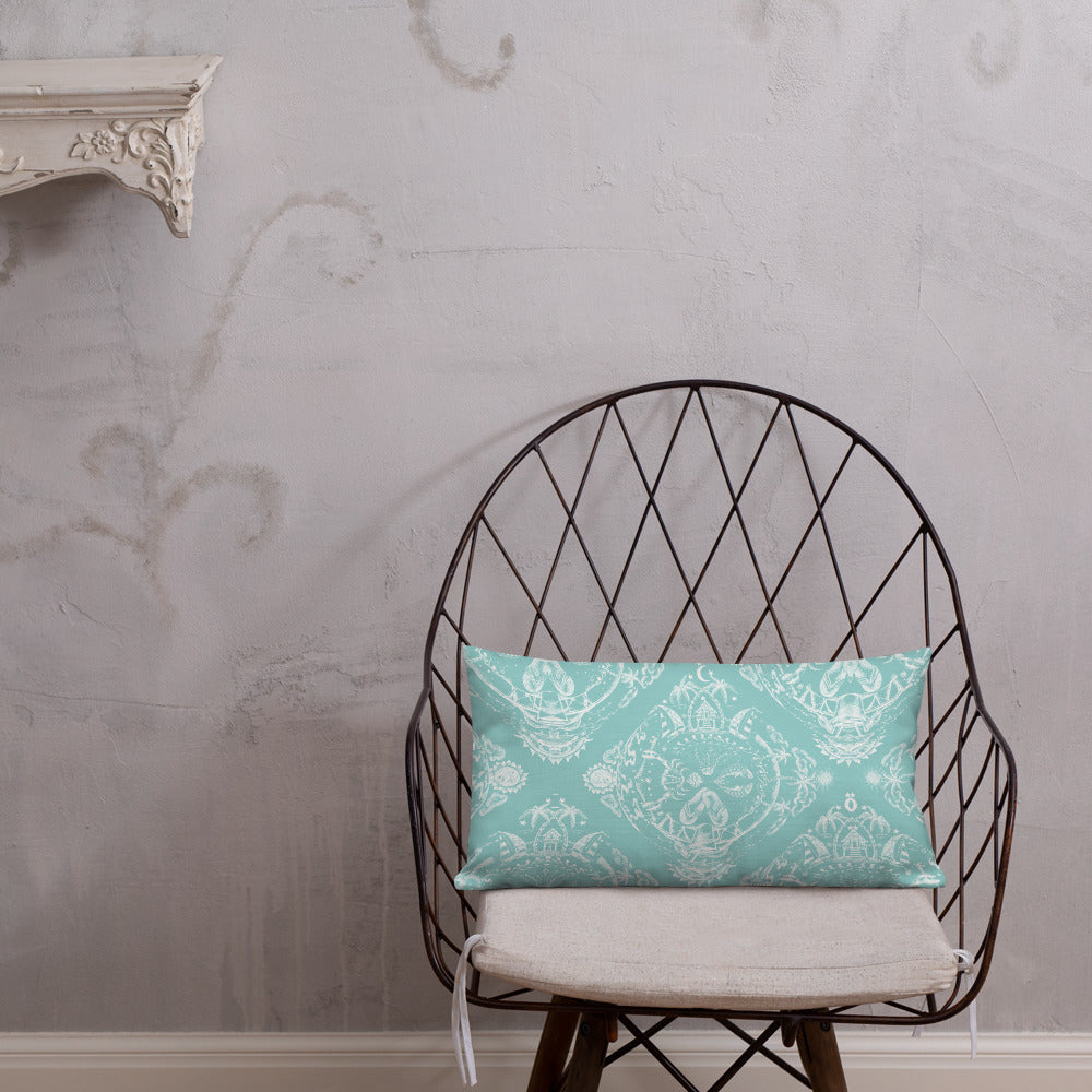 Tropical kaleidoscope Premium Pillow