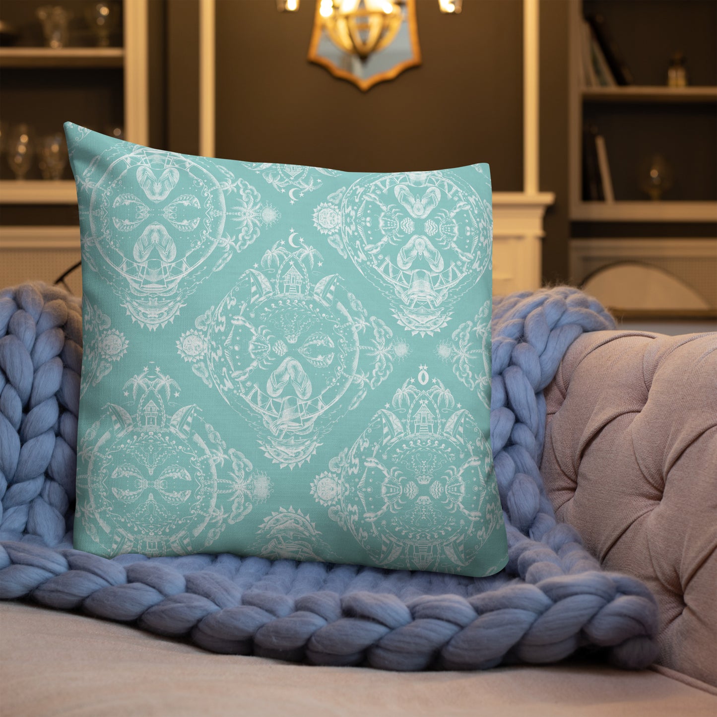 Tropical kaleidoscope Premium Pillow