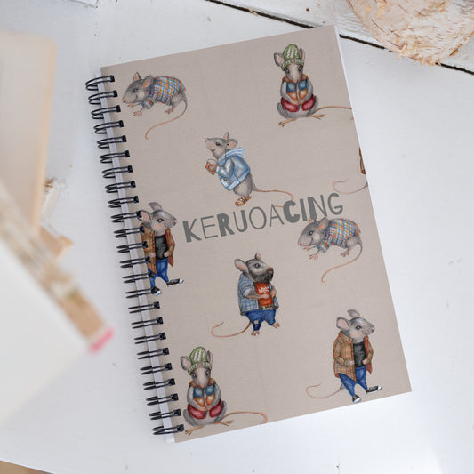 Kerouacing Spiral notebook from Talula Land