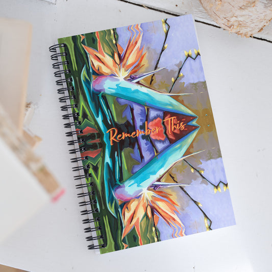 Bird of Paradise Spiral notebook from Talula Land