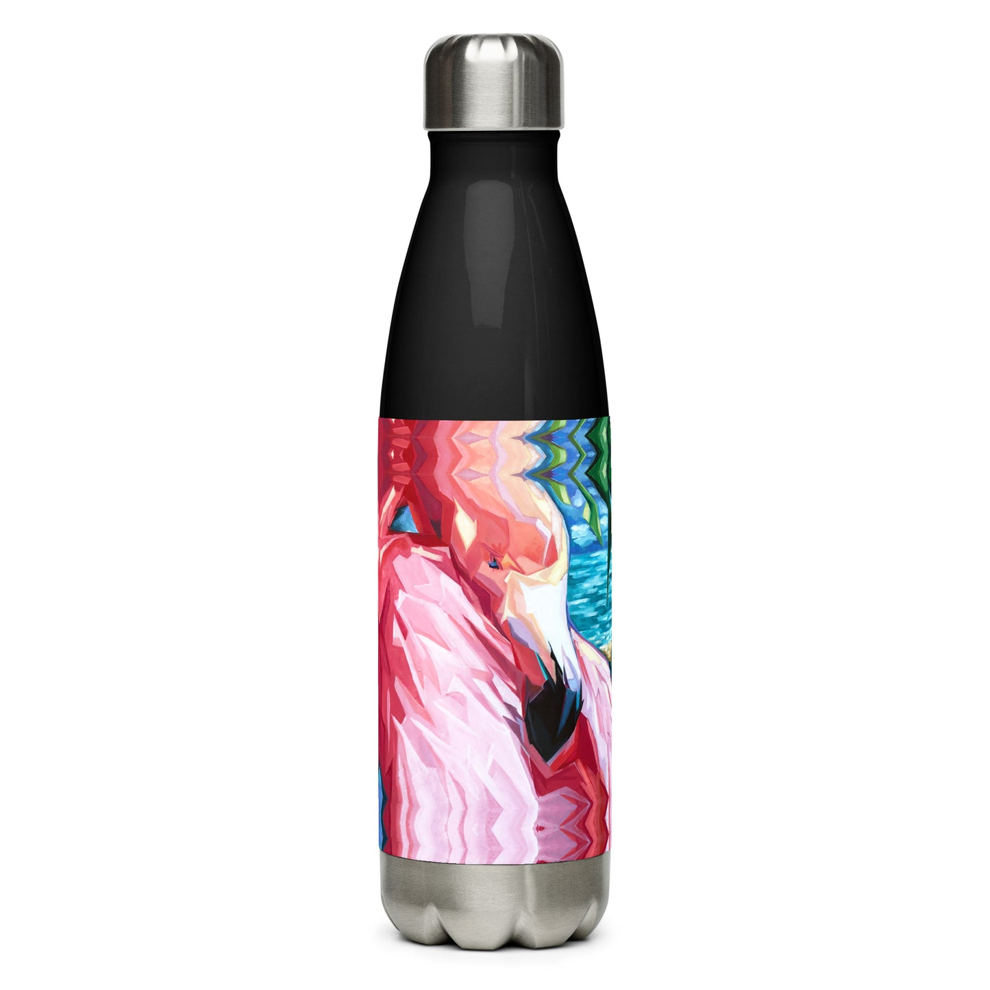 Painted Flamingo Stainless Steel Water Bottle from Talula Land