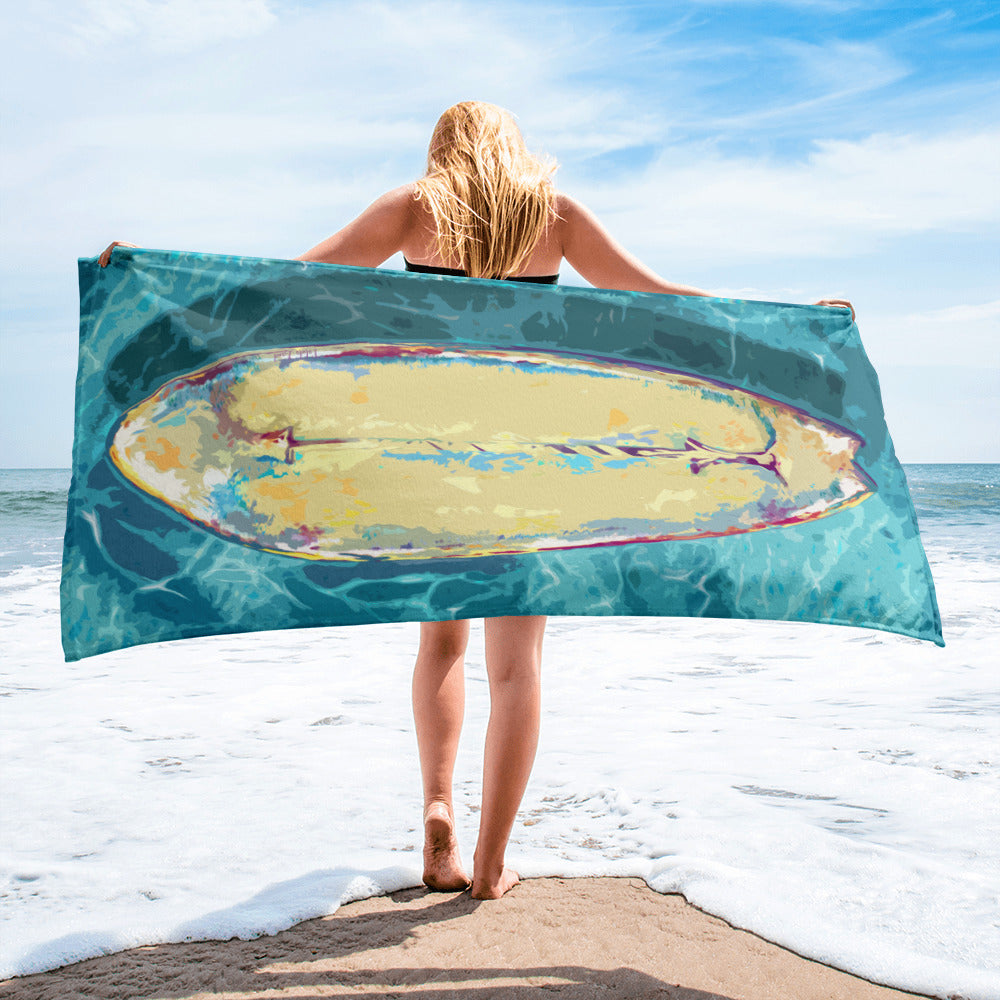 Paddle Board in Yellow Beach Towel from Talula Land