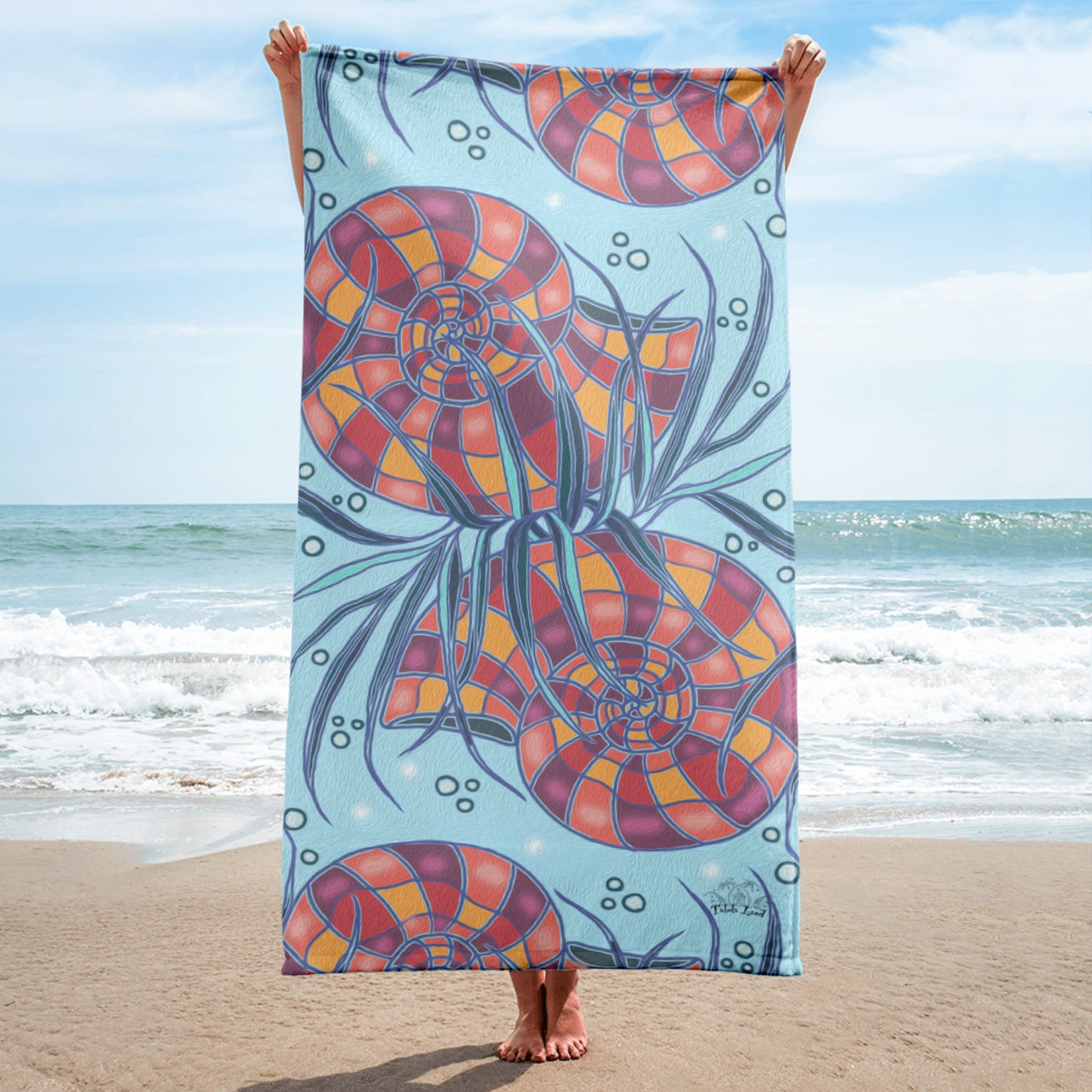 Nautilus Shell Beach Towel from Talula Land