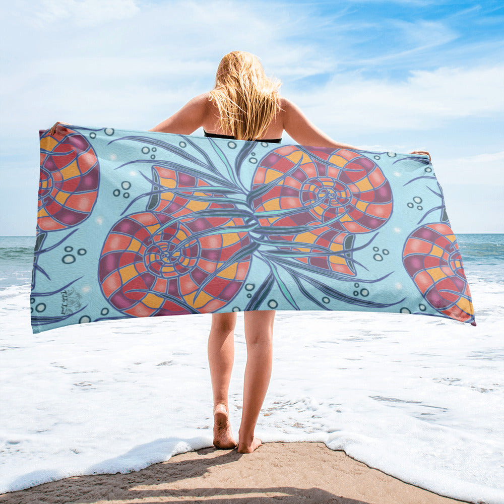 Nautilus Shell Beach Towel from Talula Land