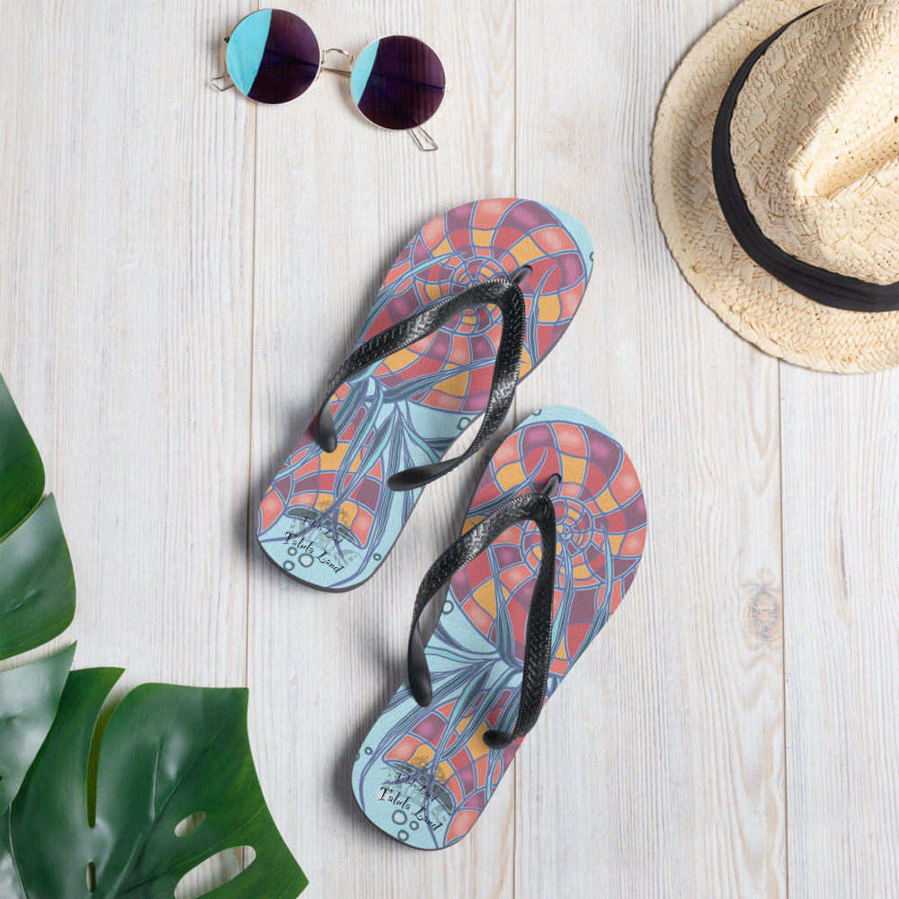 Nautilus Shell Flip-Flops from Talula Land