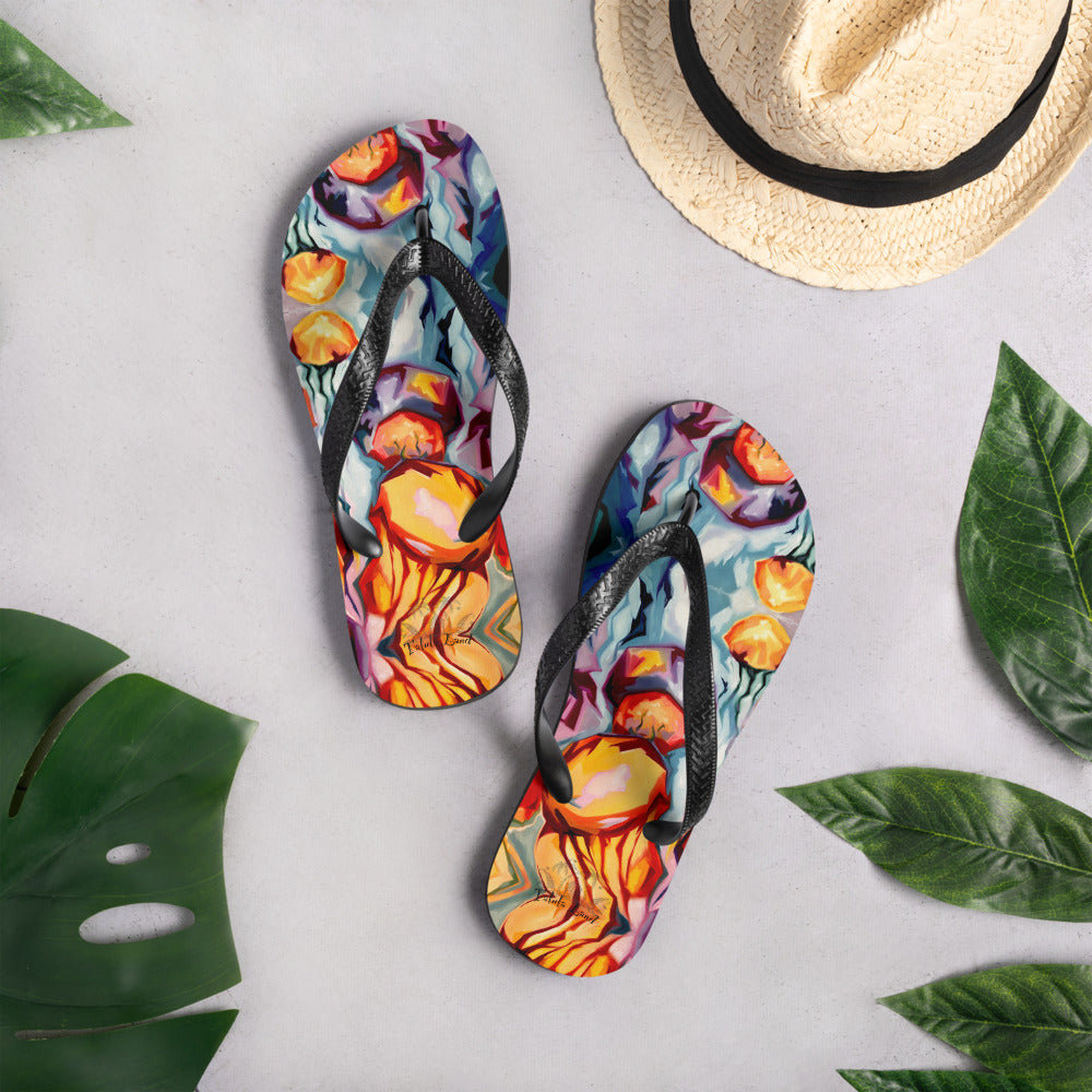 Painted Jellyfish Flip-Flops from Talula Land