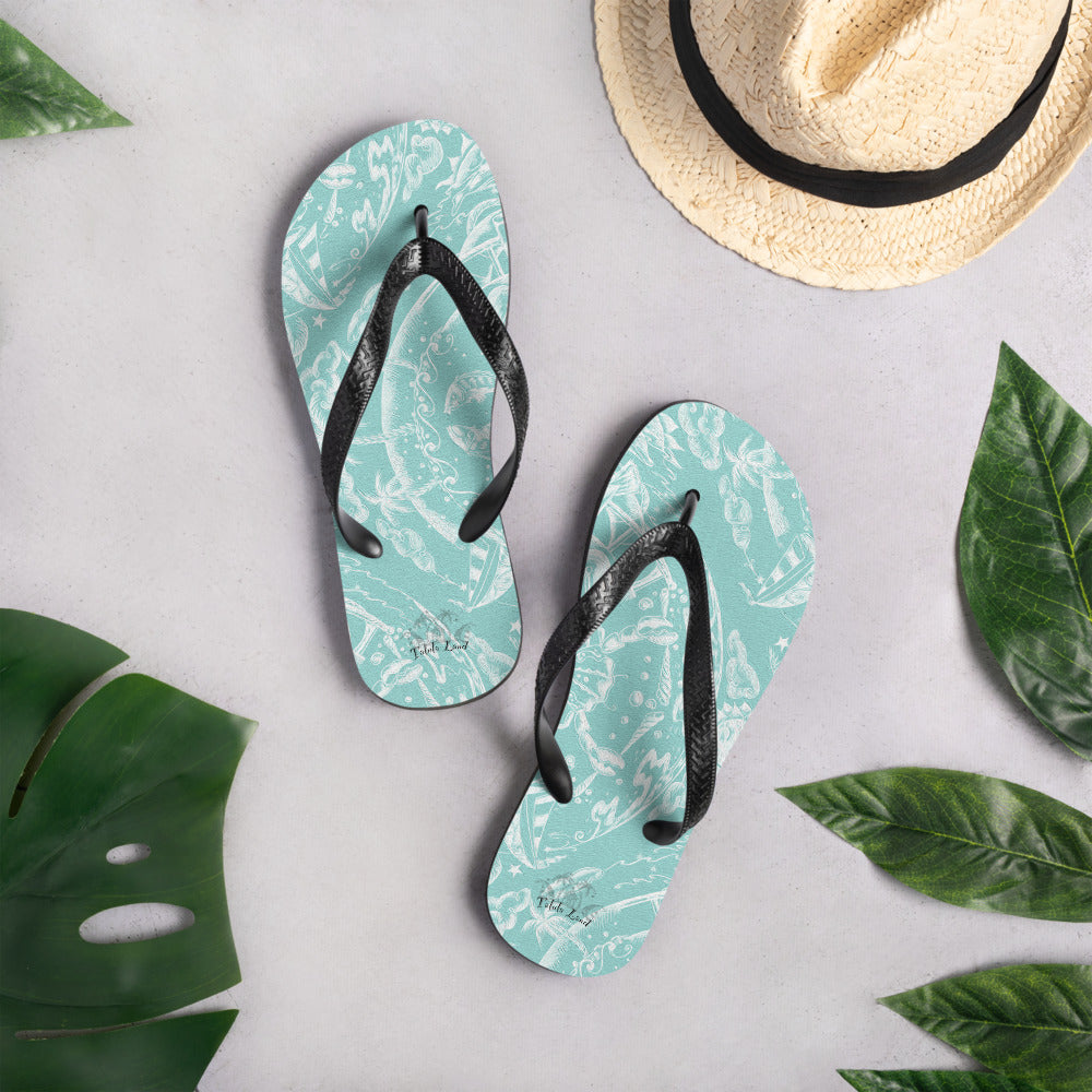Tropical Kaleidoscope Flip-Flops from Talula Land