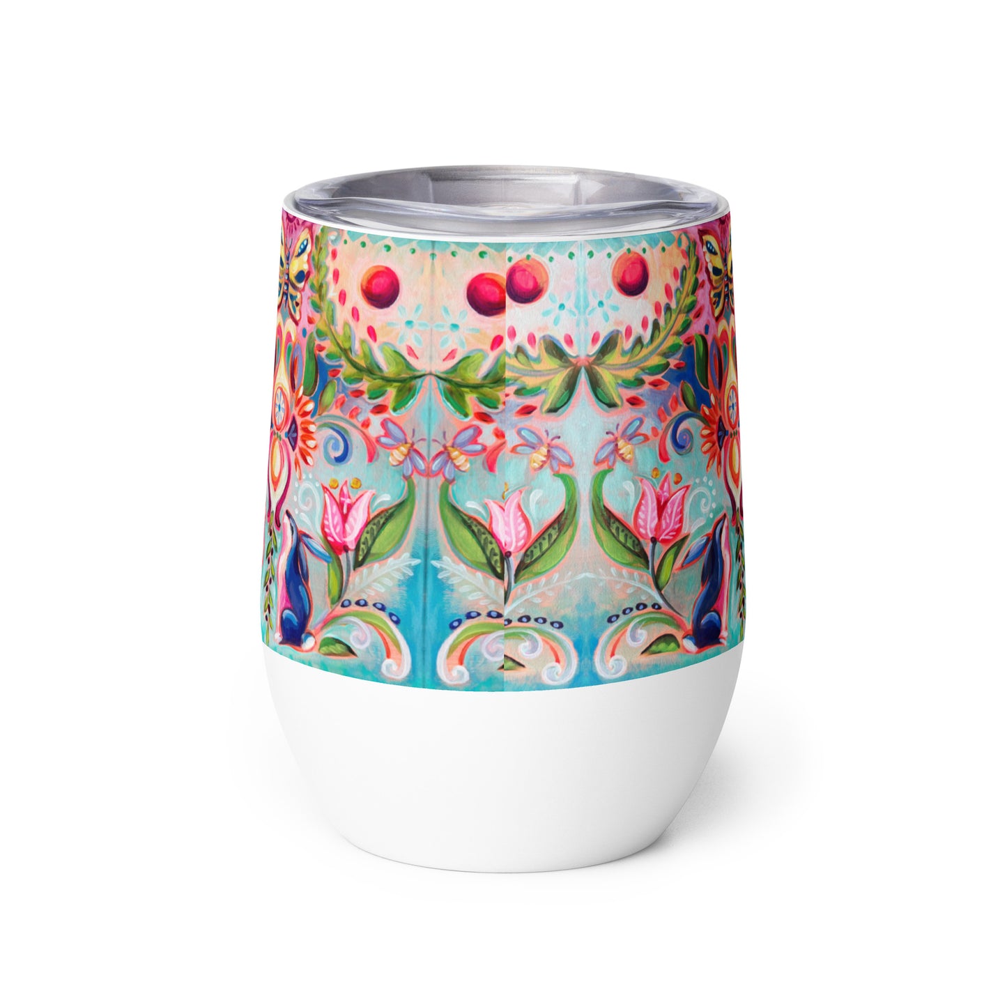 Blue Bunny Wine tumbler