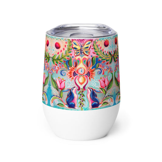 Blue Bunny Wine tumbler