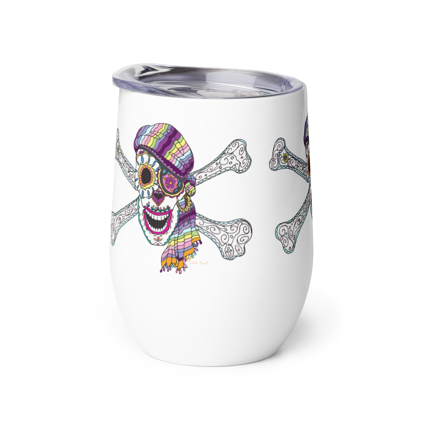 Sugar Skull Wine tumbler