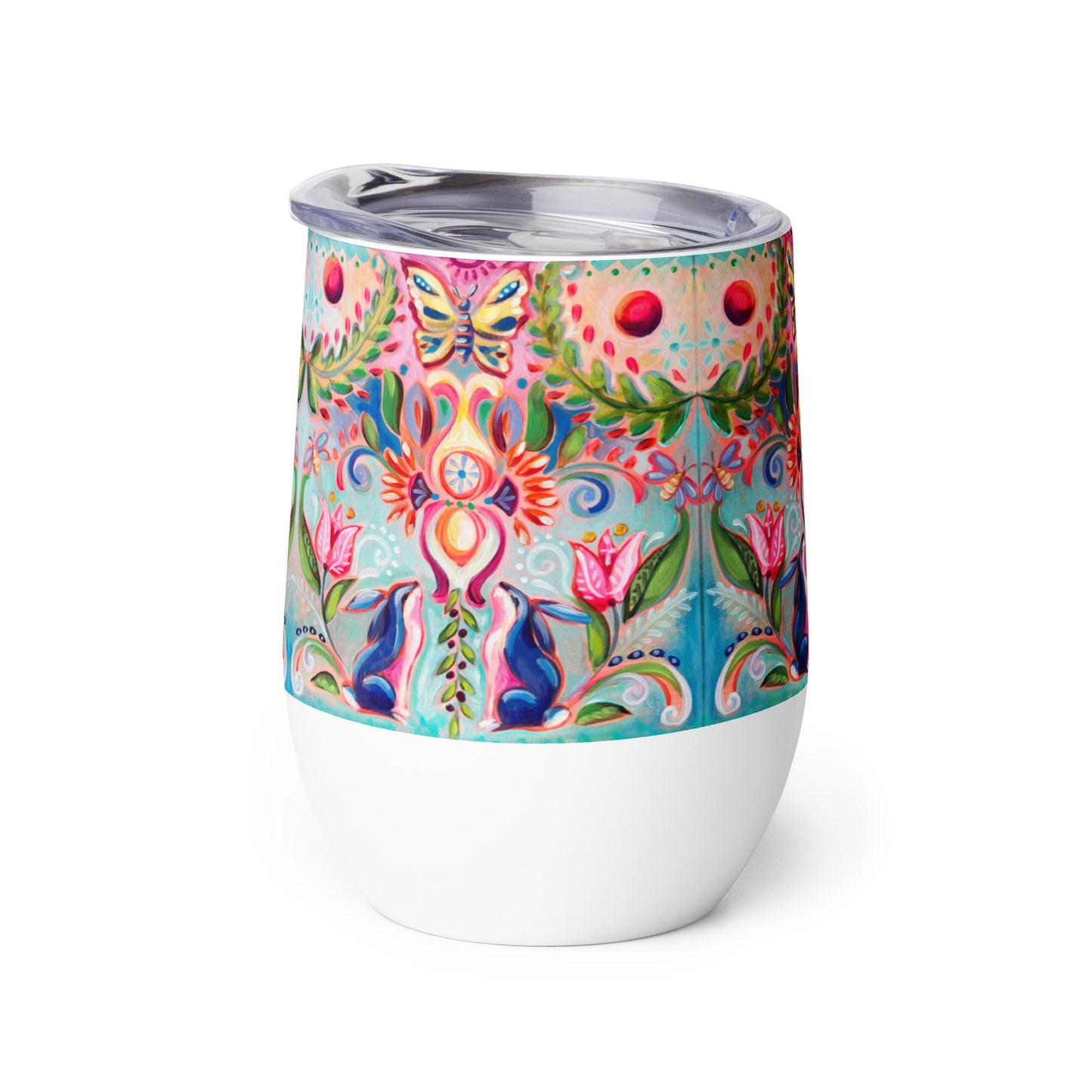 Blue Bunny Wine tumbler