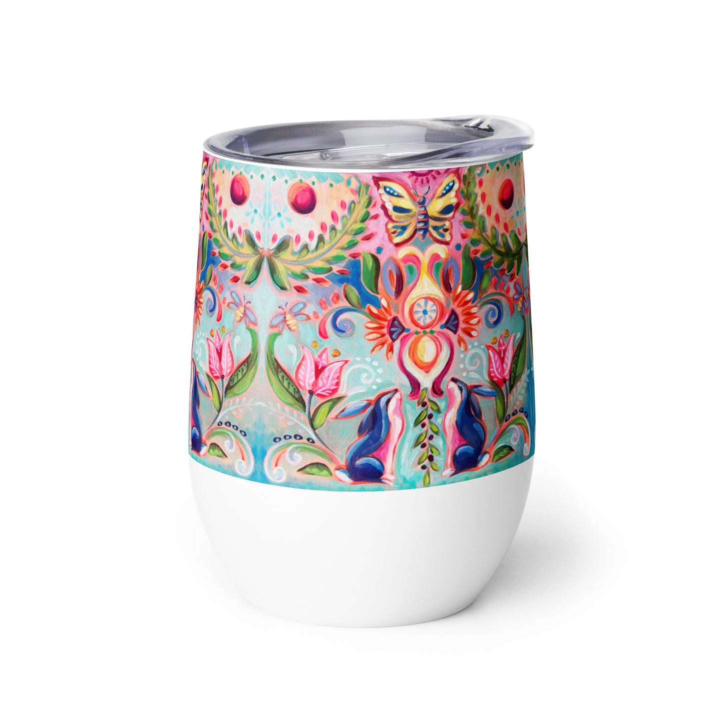 Blue Bunny Wine tumbler