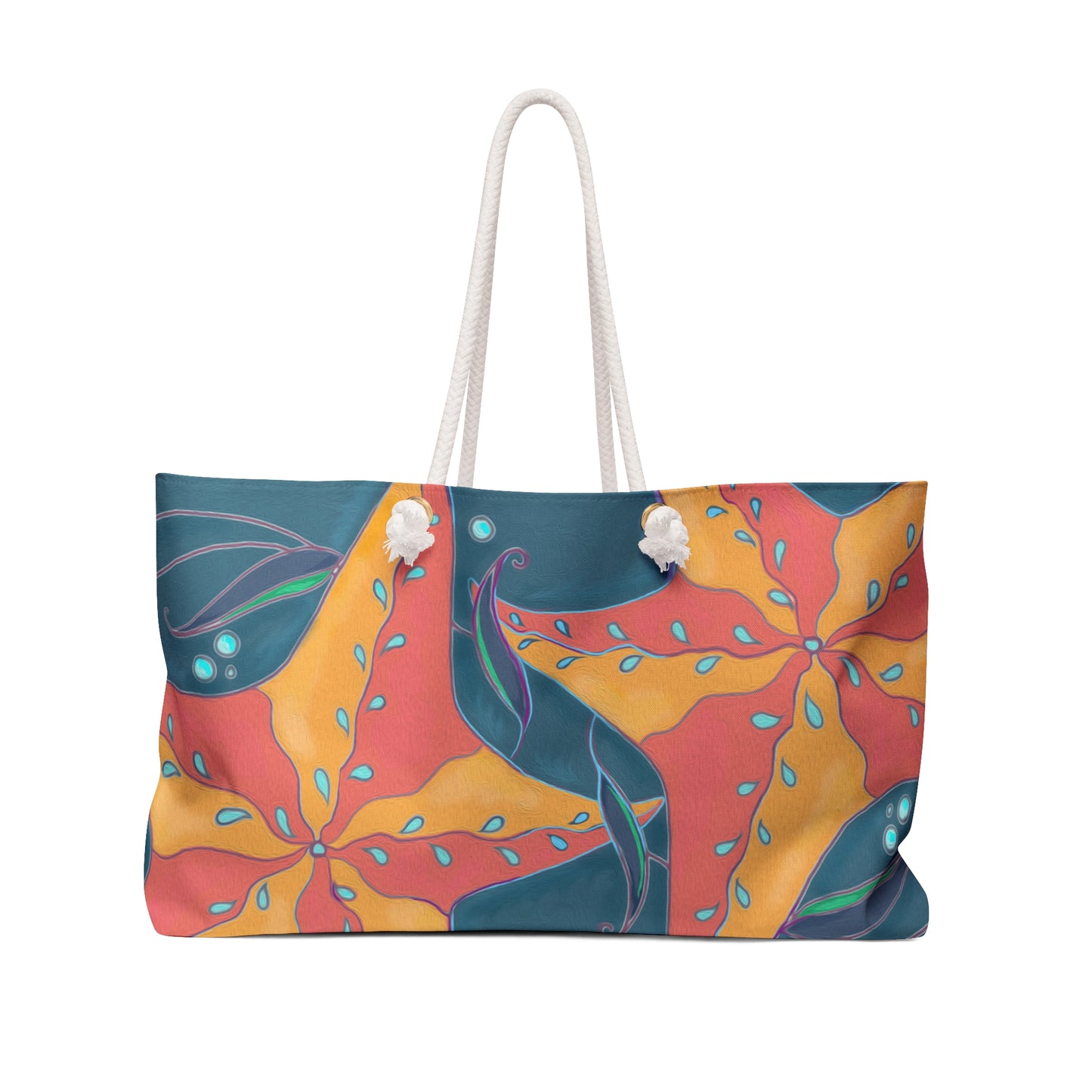 Starfish on Blue Weekender Bag from Talula Land