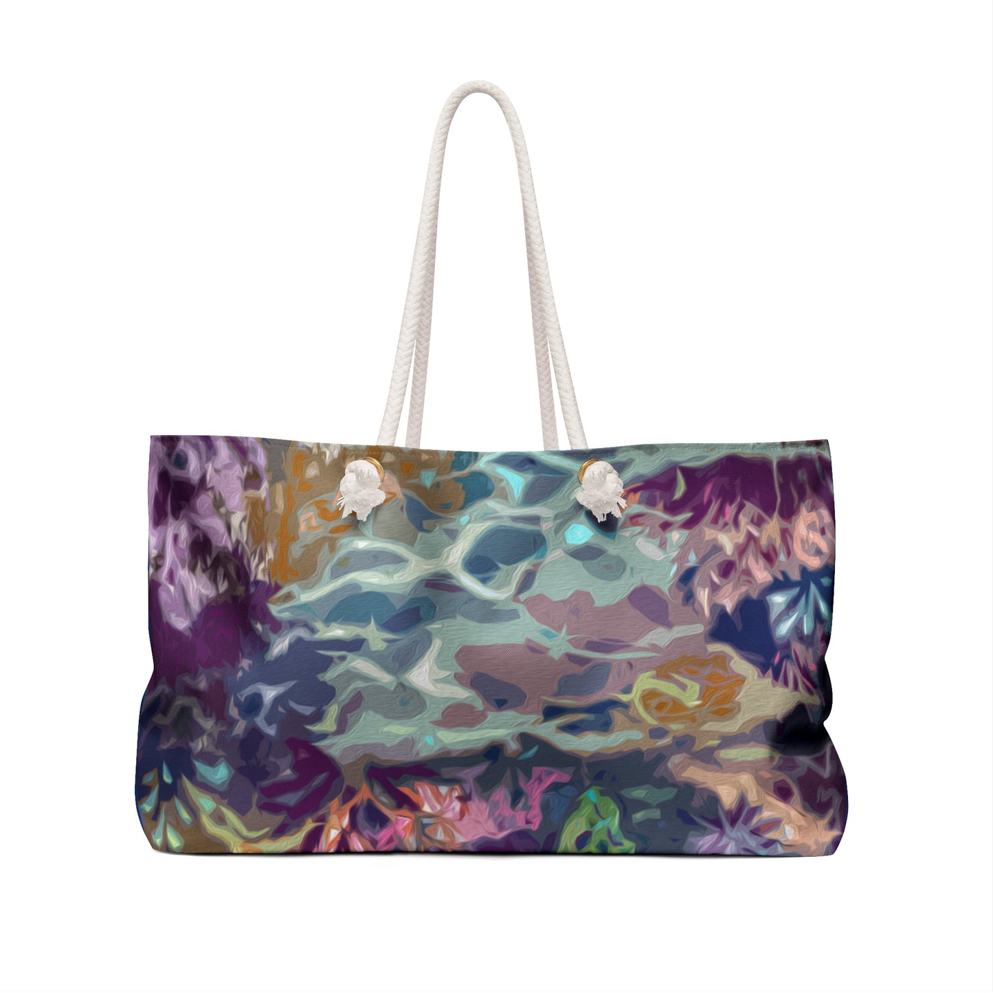 Sea Turtle on reef Weekender Bag from Talula Land