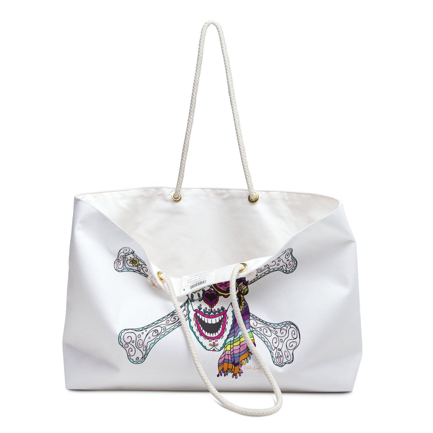 Sugar Skull and Crossbones Weekender Bag from Talula Land