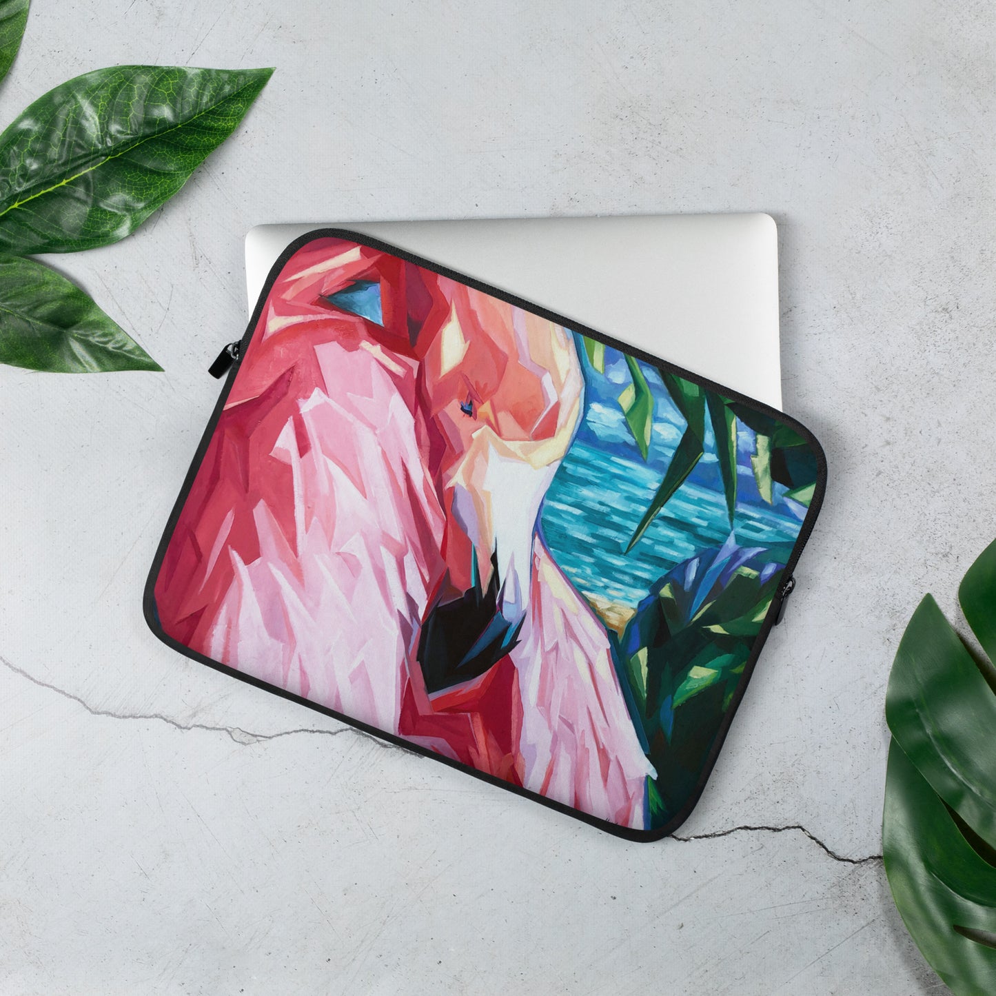 Painted Flamingo Laptop Sleeve