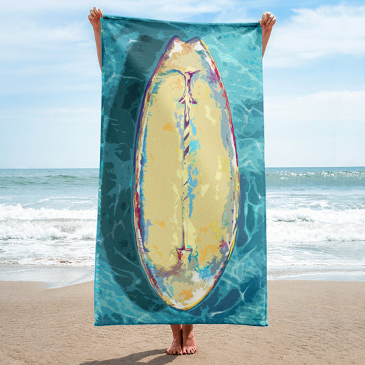 Paddle Board in Yellow Beach Towel from Talula Land