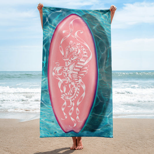 Paddle Board in Pink Beach Towel from Talula Land