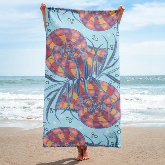 Nautilus Shell Beach Towel from Talula Land