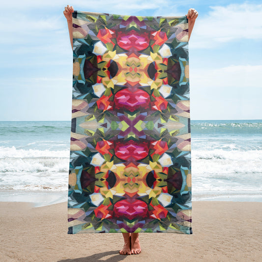 Abstract Floral Beach Towel from Talula Land