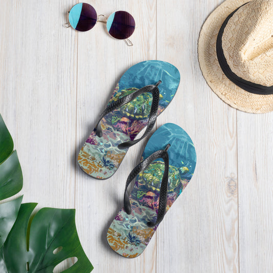 Sea Turtle Flip-Flops from Talula Land