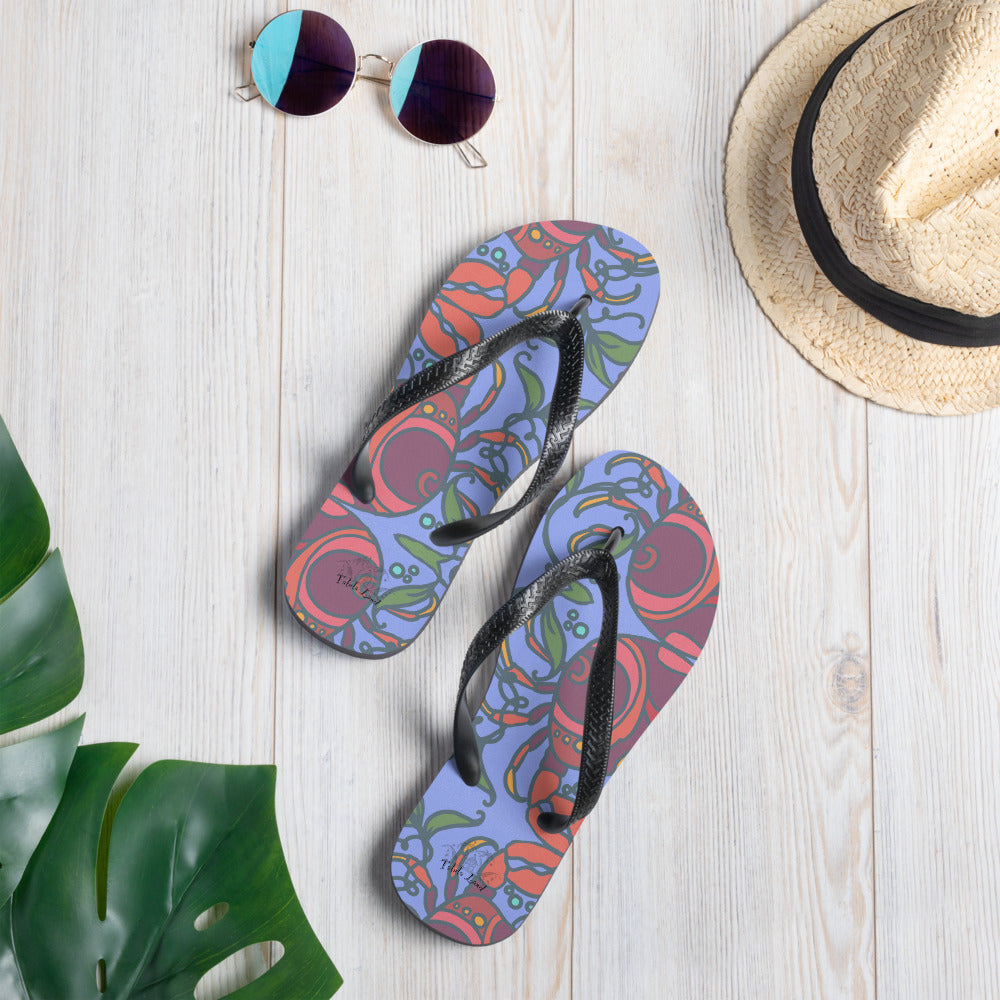 Purple Crab Flip-Flops From Talula Land