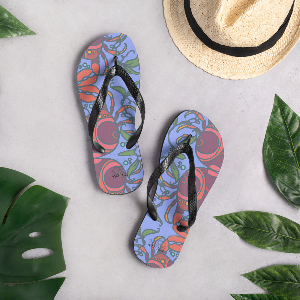 Purple Crab Flip-Flops From Talula Land