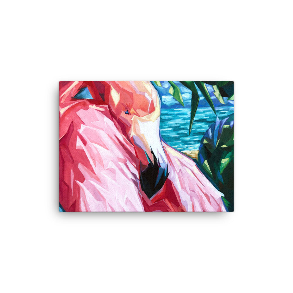 Painted Flamingo Canvas Print