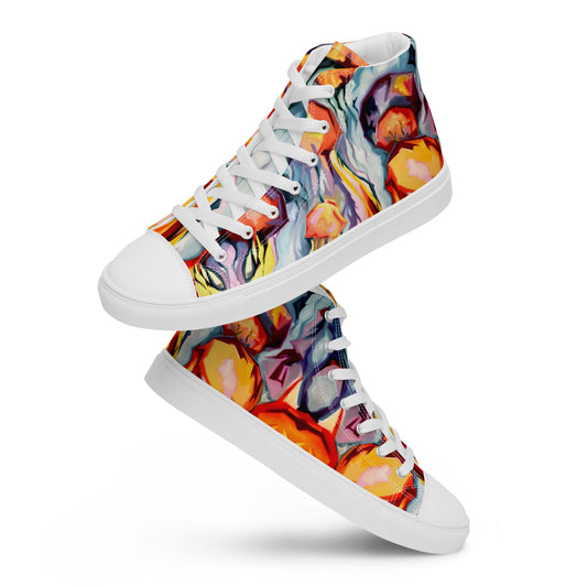 Painted Jellyfish Women’s high top canvas shoes from Talula Land