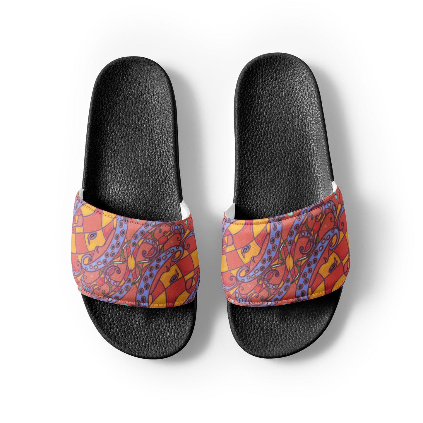 Coral Octopus Women's slides from Talula Land