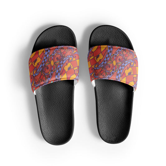 Coral Octopus Women's slides from Talula Land