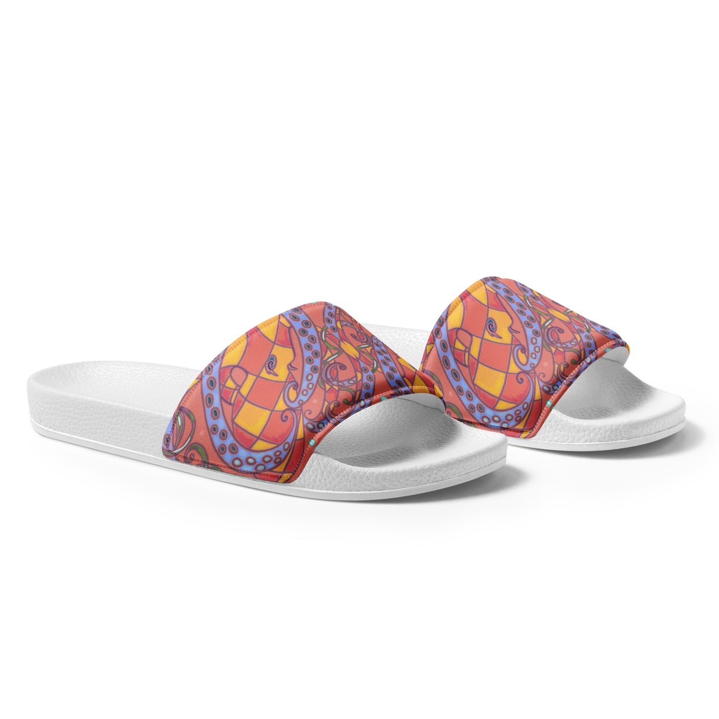 Coral Octopus Women's slides from Talula Land