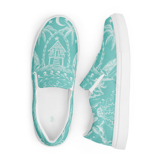 Tropical Kaleidoscope Women’s slip-on canvas shoes from Talula Land