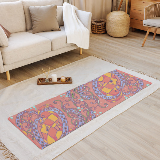 Coral Octopus Yoga mat from Talula Land